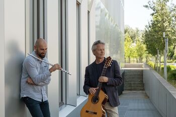 Murat Cevik (Flöte) und David Sautter (Gitarre)